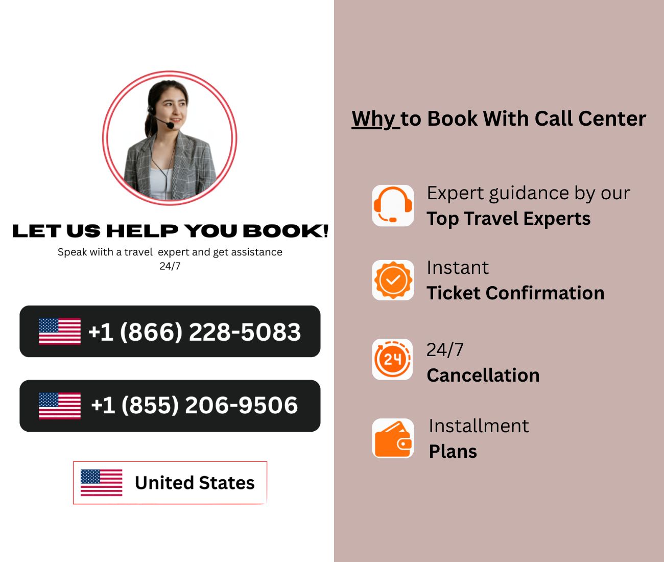 Call now for the best fares: +1(855) 206-9506